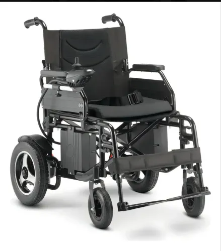 Cadeira De Rodas Motorizada Dobrável D800 Até 120kg Dellamed Cor Preto