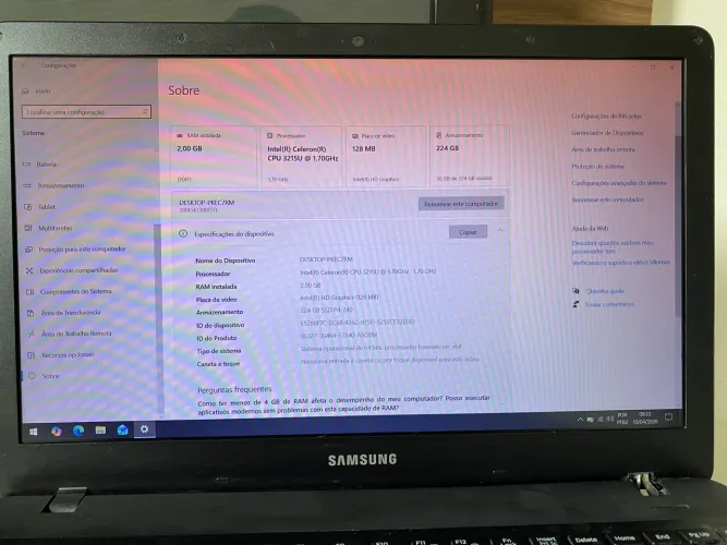 Notebook SAMSUNG ACTIVE BOOK TOP!!!