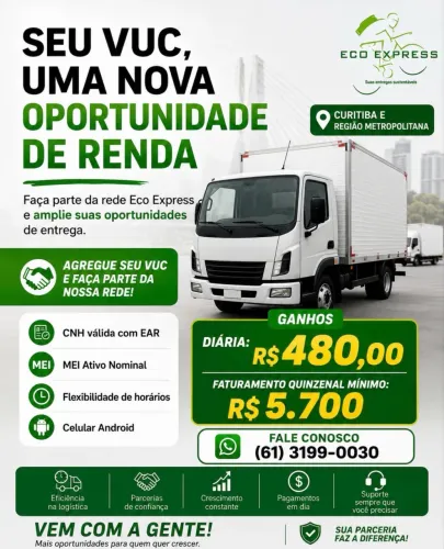 Motorista de frota e agregado 