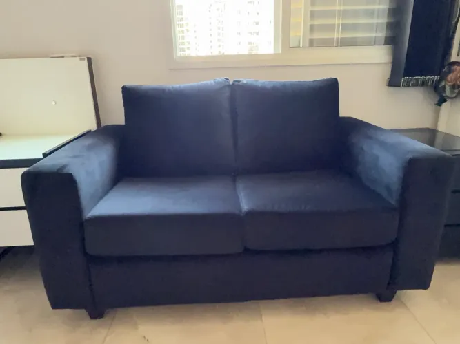 Sofá 2 lugares preto