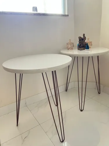 Kit com 2 mesa lateral