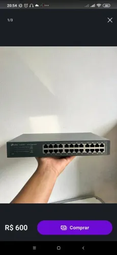 Switch TP LINK TL-SG1024D de 24 Portas Gigabits