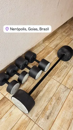 Halter barra e anilha em Goiânia fitness