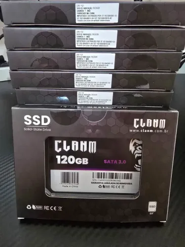 SSD SATA III 120GB 2.5? Leitura: 500MB/s Gravação: 480MB/s Novo 12 Meses de Garantia