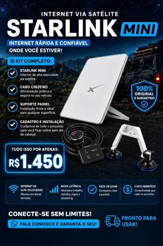 Starlink Mini Completa por apenas R$ 1.450 ?