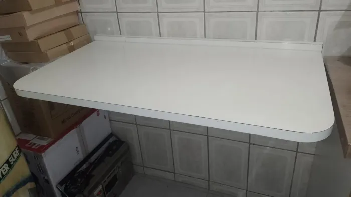 Mesa de madeira parede dobrável madeira maciça 
