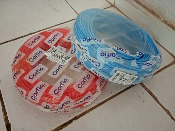 Cabo flex /fio 2,5mm p/ instalação elétrica. Novo