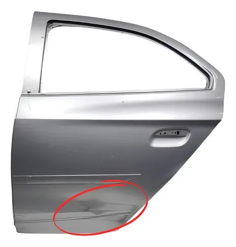 Porta Traseira Esquerda Onix Prisma 2013/19 Prata C/detalhe