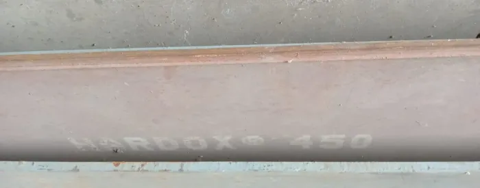 CHAPA DE AÇO ANTIDESGASTE (HARDOX 450)