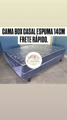 Cama box + colchão D33 Celado ( 14cm de Espuma)