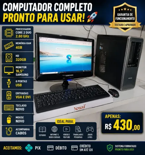 VENDE-SE COMPUTADOR COMPLETO
