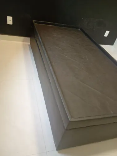 Cama box solteiro baú