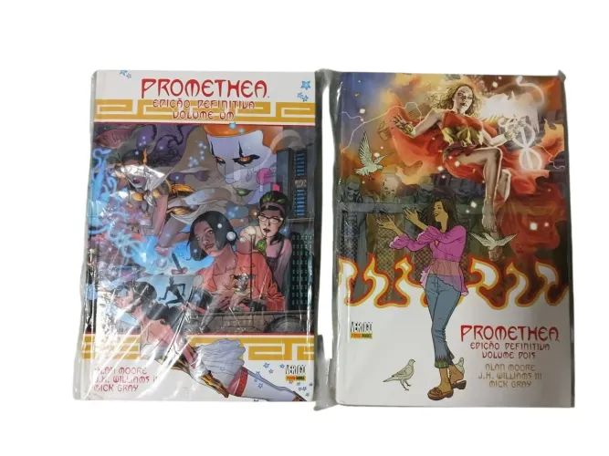 HQ CAPA DURA PROMETHEA VOLUMES 1 E 2 - VERTIGO PANINI USADOS ÓTIMO ESTADO
