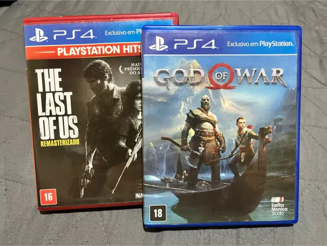 Jogos de ps4 - The Last of Us e God of War