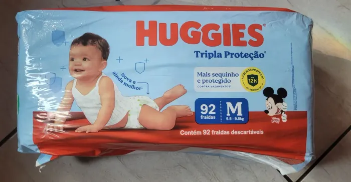 Fralda Descartáveis tamanho M.