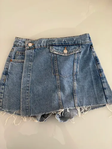 Shoet saia Zara jeans infantil 11/12