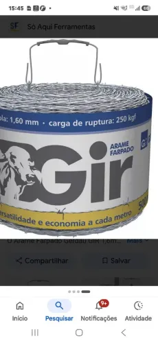 Vendo Arame Farpago gir Gerdau