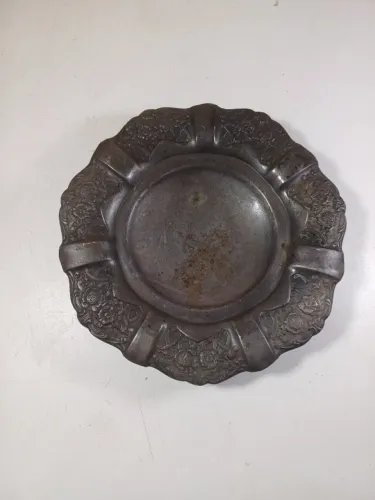 Cinzeiro de prata banhado