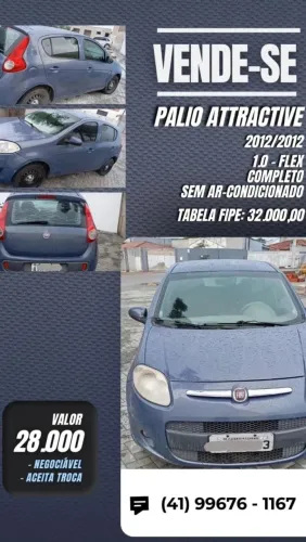 Fiat Palio Attractive 1.0 EVO Fire Flex 8V 5P 2012