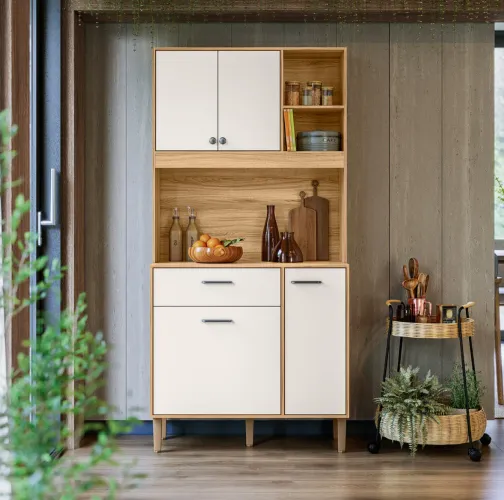 Kit Cozinha Erva Doce 90 com Design Moderno e Amplo Espaço Interno | Entrega Imediata