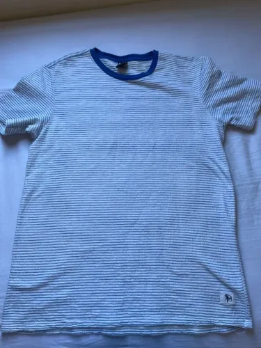 camiseta listrada azul hering