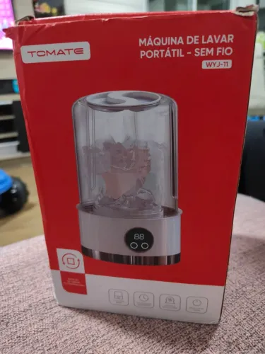Mini máquina de lavar portátil sem fio. Para roupas íntimas ou meias. Capacidade de 1 lt.