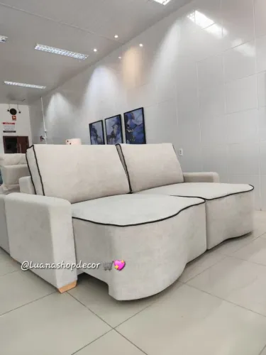 Sofá Retrátil Orgânico Nina Luanashopdecor