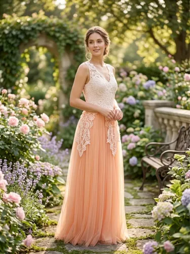 VESTIDO LONGO DE FESTA - ELEGANTE E DELICADO ?