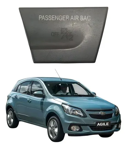 Botão Interruptor Indicador Airbag Chevrolet Agile 2017 Preto