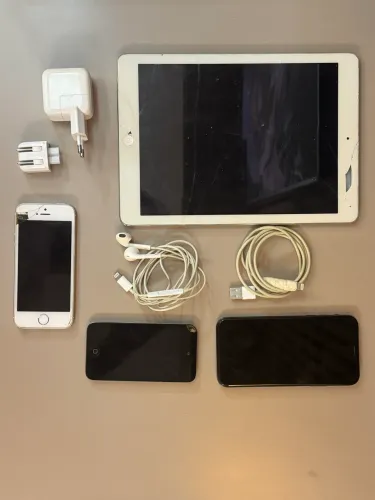 Lote Apple: iPhone X, iPad Air, iPod, iPhone SE e Acessórios Originais