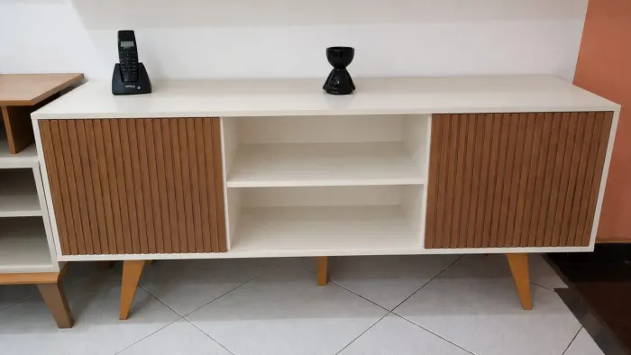 Última unidade, rack para tv de até 58 polegadas novo na embalagem