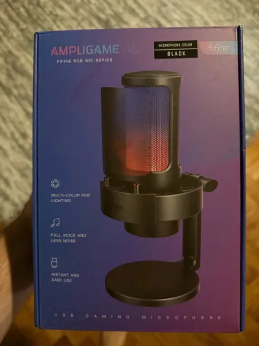 Microfone fifine ampligame A8 + braço articulado