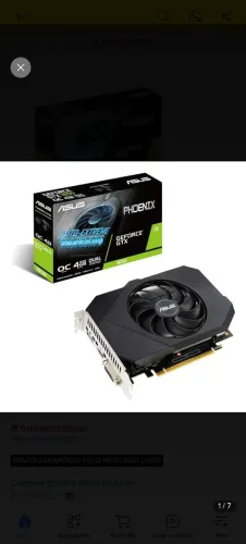 Placa de vídeo GTX1650 super