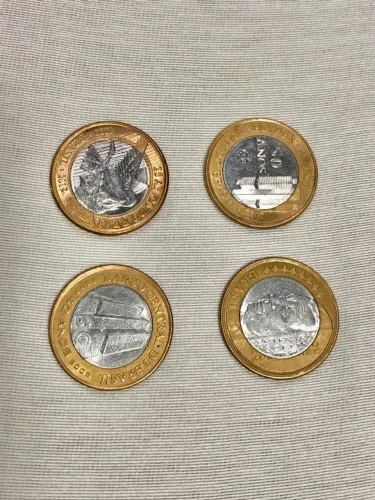 Moedas antigas colecionador