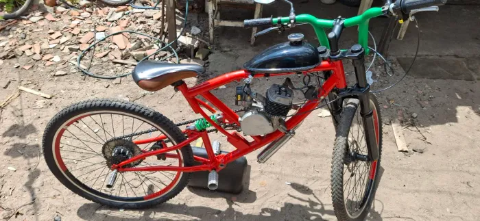 Bike motorizada c amortecedor