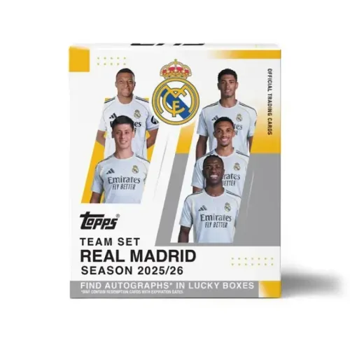 Team Set oficial Topps 2025/26 do Real Madrid