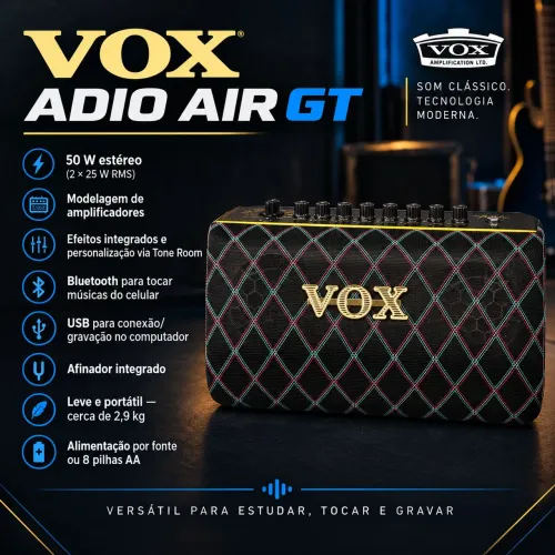 Vendo ou Troco Amplificador de Guitarra Vox Adio Air GT