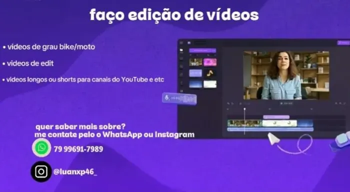 FAÇO EDIÇÃO PARA VÍDEOS!