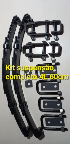 Kit suspensão completo 4L 60cm carretinha reboque 
