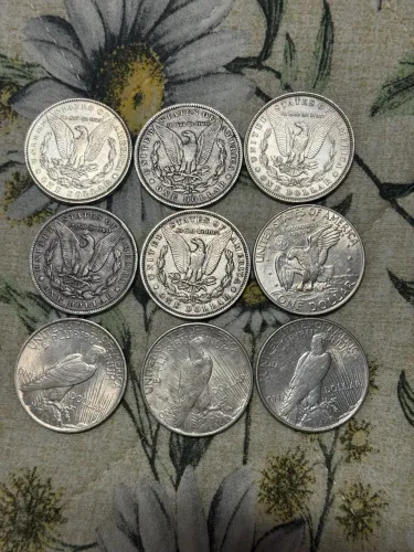 Lote moedas one dollar 