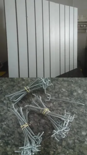 02 painel já acompanha ganchos 100cm larg 50cm altura 44 ganchos