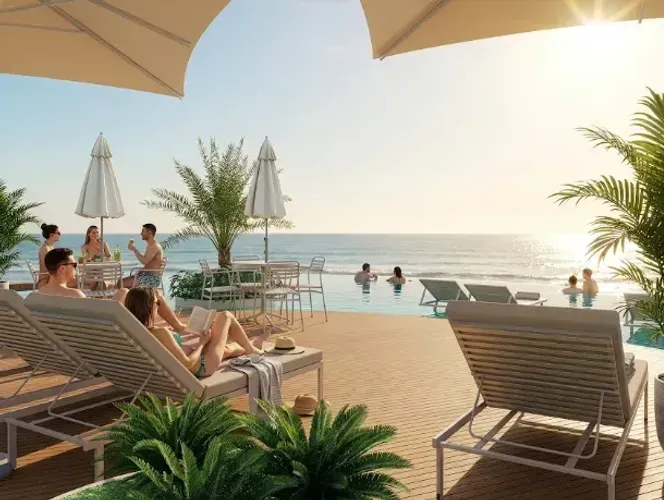 Apartamento a 100 metros da Praia de Tamandaré com: 28m², 1 quarto e varanda gourmet nasce