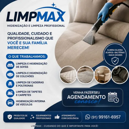 LIMPMAX - Limpeza de Sofás e Estofados a Domicílio