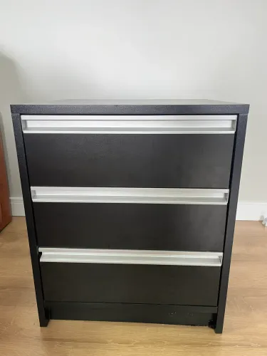 Criado Mudo em MDF preto