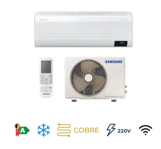 Ar-Condicionado Split Inverter 12000 BTUs Samsung WindFree Connect High