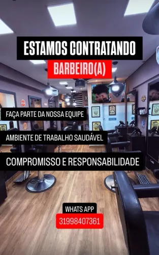 ESTAMOS CONTRATANDO BARBEIRO(A)