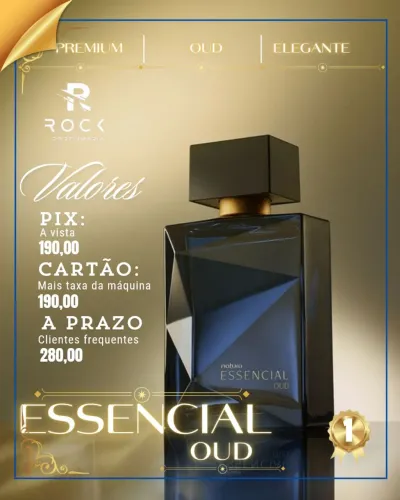 Essencial masculino e femenino diversos em promoção 