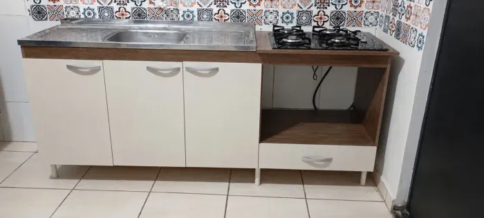 Balcão Cooktop com pia 