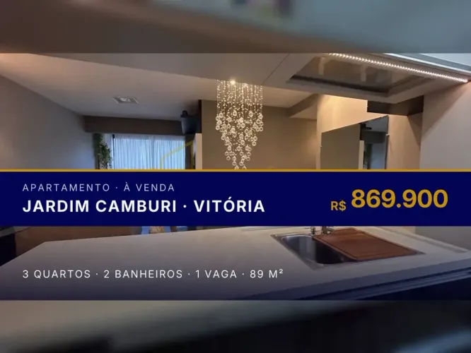 Apartamento Reformado com Varanda Gourmet em Jardim Camburi!