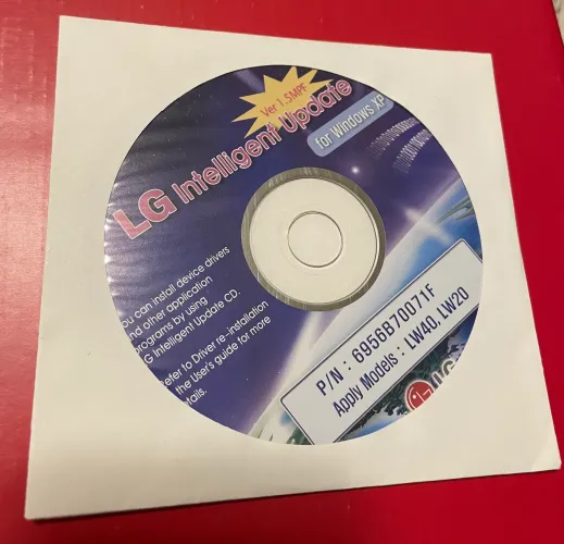 Kit Mídias e Manuais LG Originais - Windows XP Pro, Recovery e Drivers (LW40/LW20)